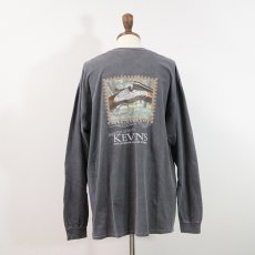 画像9: COMFORT COLORS PIGMENT DYED COTTON W-PRINT L/S TEE "KEVIN'S"  (9)