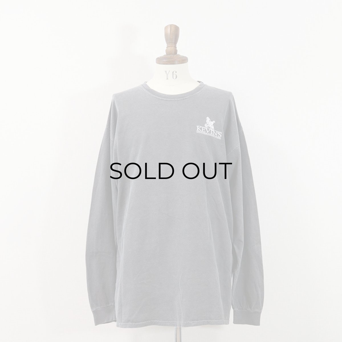 画像8: COMFORT COLORS PIGMENT DYED COTTON W-PRINT L/S TEE "KEVIN'S"  (8)