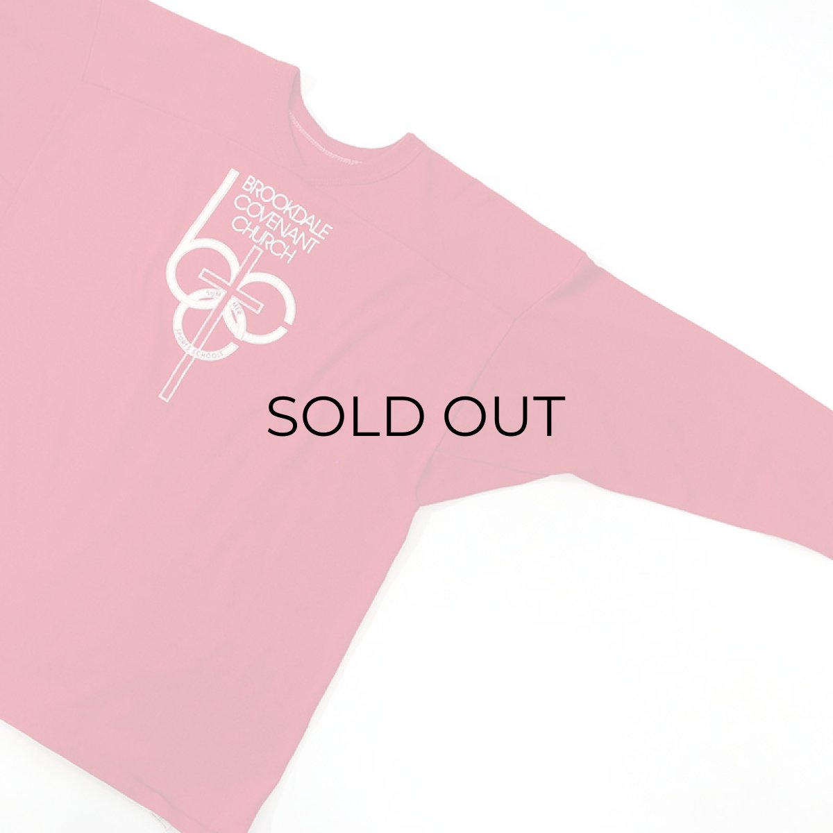 画像3: 70's-80's RUSSELL PRINT 3/4 SLEEVE V NECK FOOTBALL TEE "BROOKDALE COVENANT CHURCH" (3)