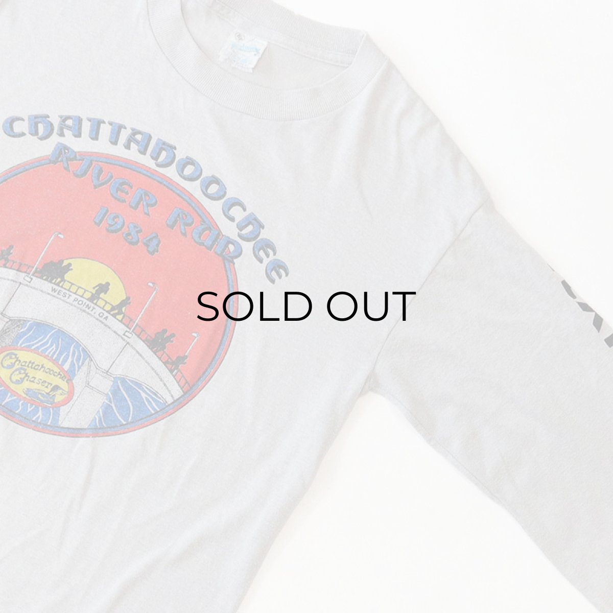 画像3: 80's Sportswear W-PRINT L/S TEE "CHATTAHOOCHE RIVER RUN 1984"  (3)