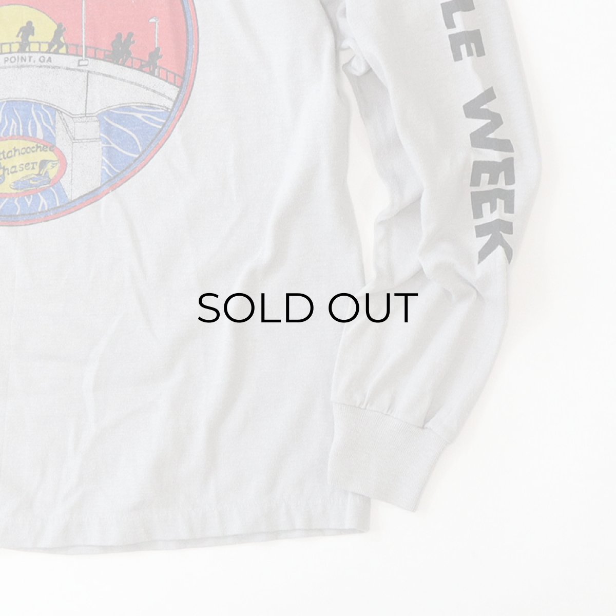 画像5: 80's Sportswear W-PRINT L/S TEE "CHATTAHOOCHE RIVER RUN 1984"  (5)
