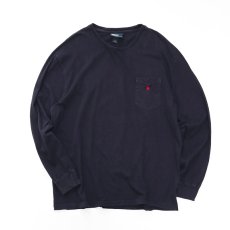 画像1: 90's Polo by Ralph Lauren COTTON L/S POCKET TEE (1)