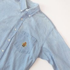 画像4: 〜90's Ralph Lauren COTTON CHAMBRAY B/D SHIRT (4)