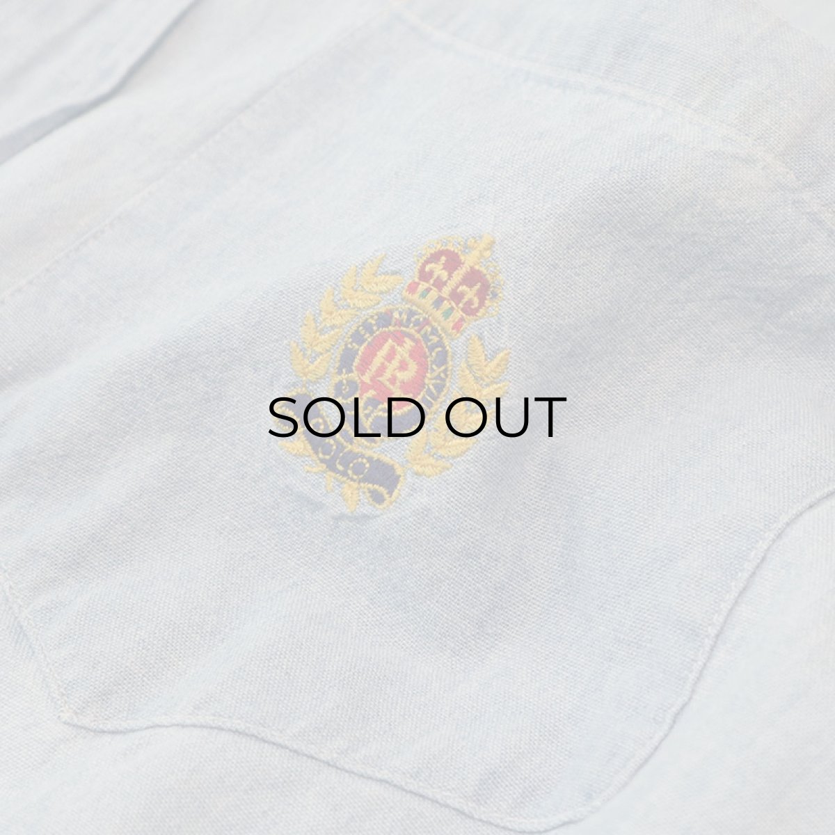 画像8: 〜90's Ralph Lauren COTTON CHAMBRAY B/D SHIRT (8)