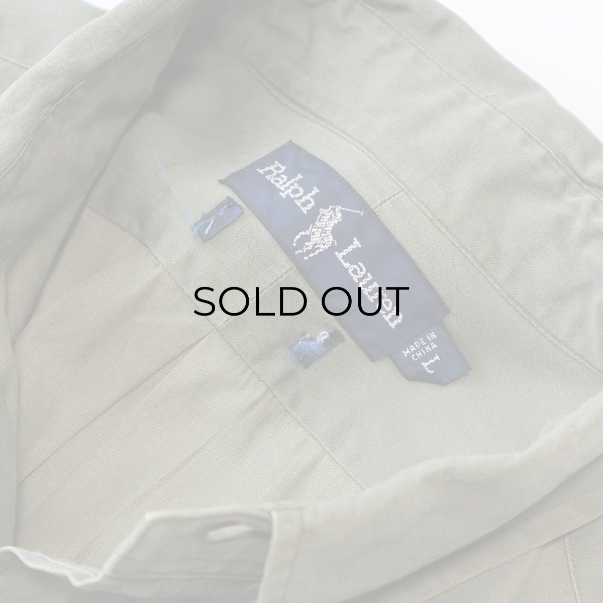 画像6: Ralph Lauren COTTON HERRINGBONE TWILL B/D SHIRT (6)