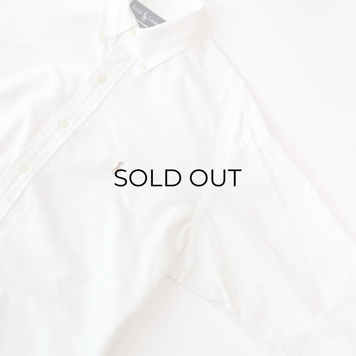 画像4: Ralph Lauren WHITE COTTON OXFORD B/D SHIRT (4)