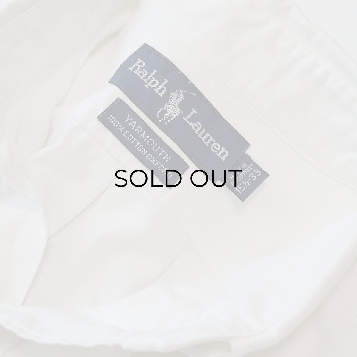 画像6: Ralph Lauren WHITE COTTON OXFORD B/D SHIRT (6)