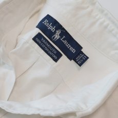 画像6: Ralph Lauren WHITE COTTON OXFORD B/D SHIRT (6)