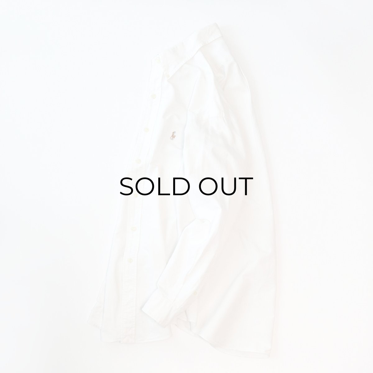 画像2: Ralph Lauren WHITE COTTON OXFORD B/D SHIRT (2)