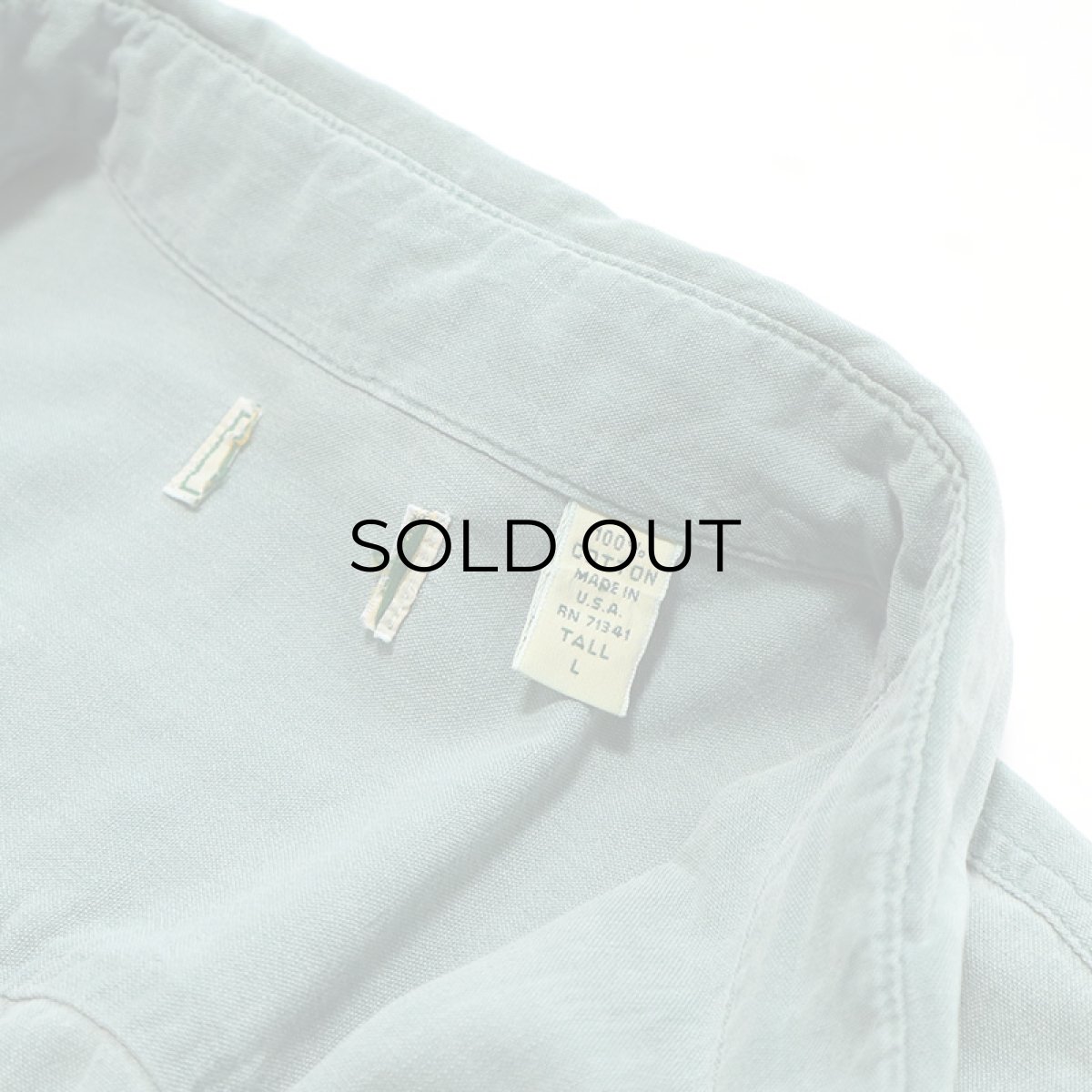 画像6: 80's L.L. Bean PIGMENT DYED COTTON B/D SHIRT "MADE IN USA" (6)