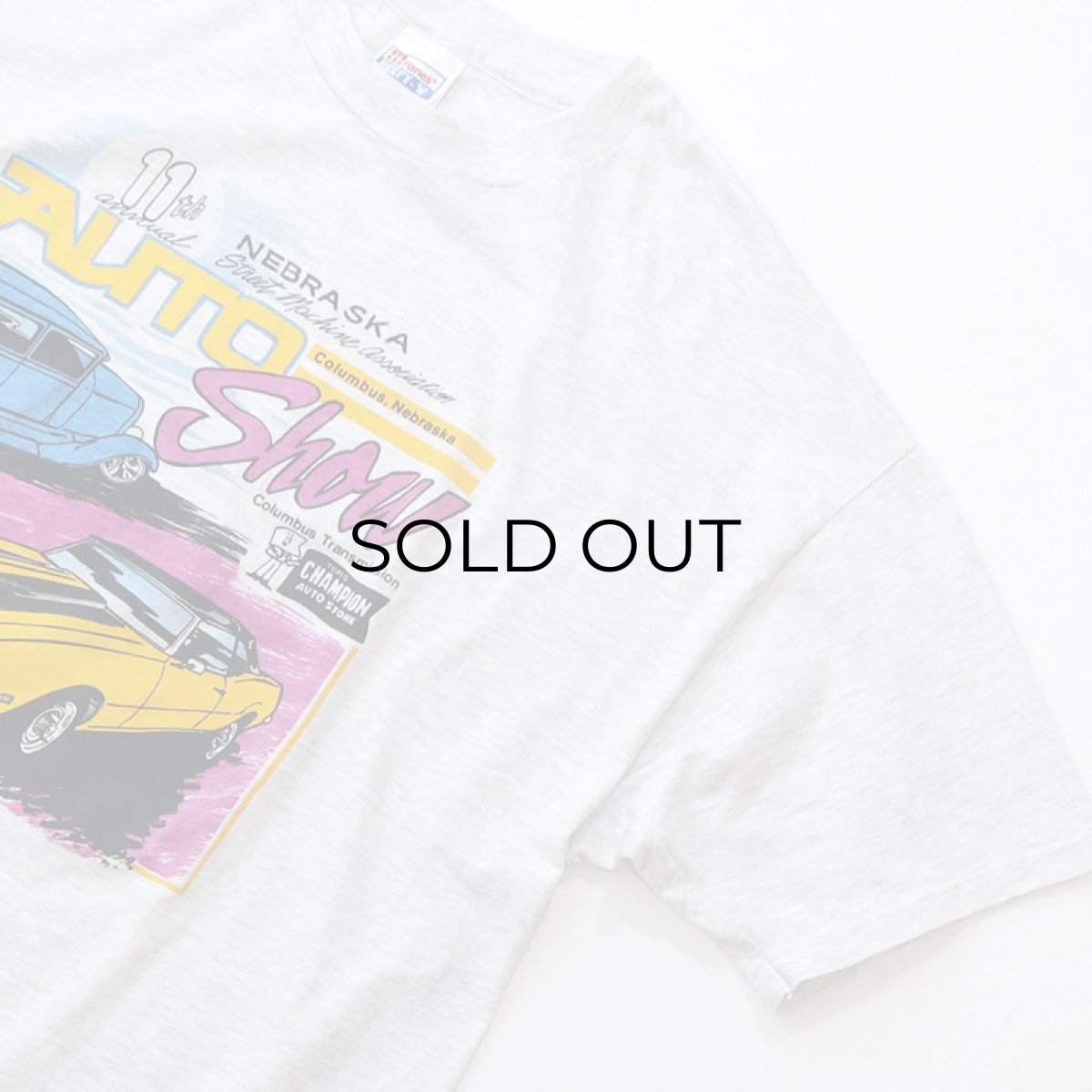 画像4: 90's Hanes COTTON PRINT S/S TEE "AUTO Show" (4)