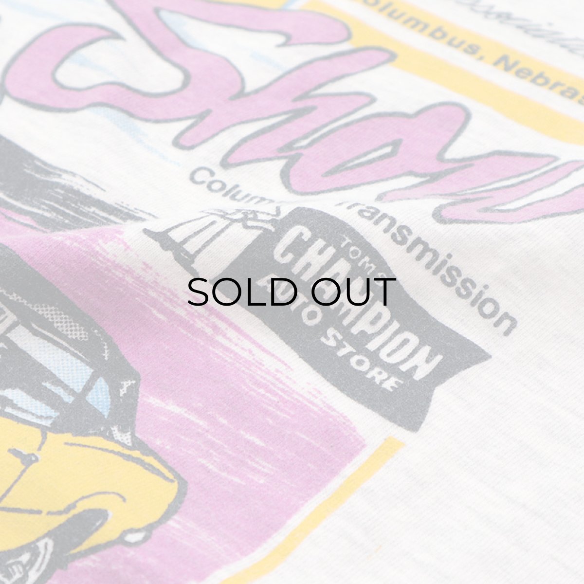 画像5: 90's Hanes COTTON PRINT S/S TEE "AUTO Show" (5)