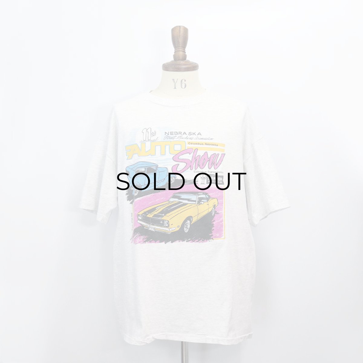 画像7: 90's Hanes COTTON PRINT S/S TEE "AUTO Show" (7)