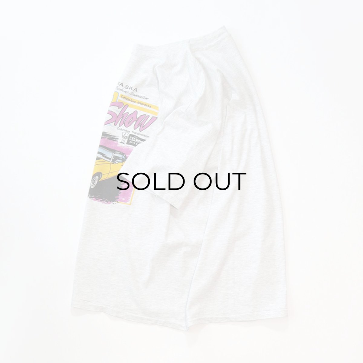 画像2: 90's Hanes COTTON PRINT S/S TEE "AUTO Show" (2)