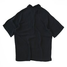 画像3: DE SANTIS BLACK SILK PIN CHECK S/S BOX SHIRT (3)