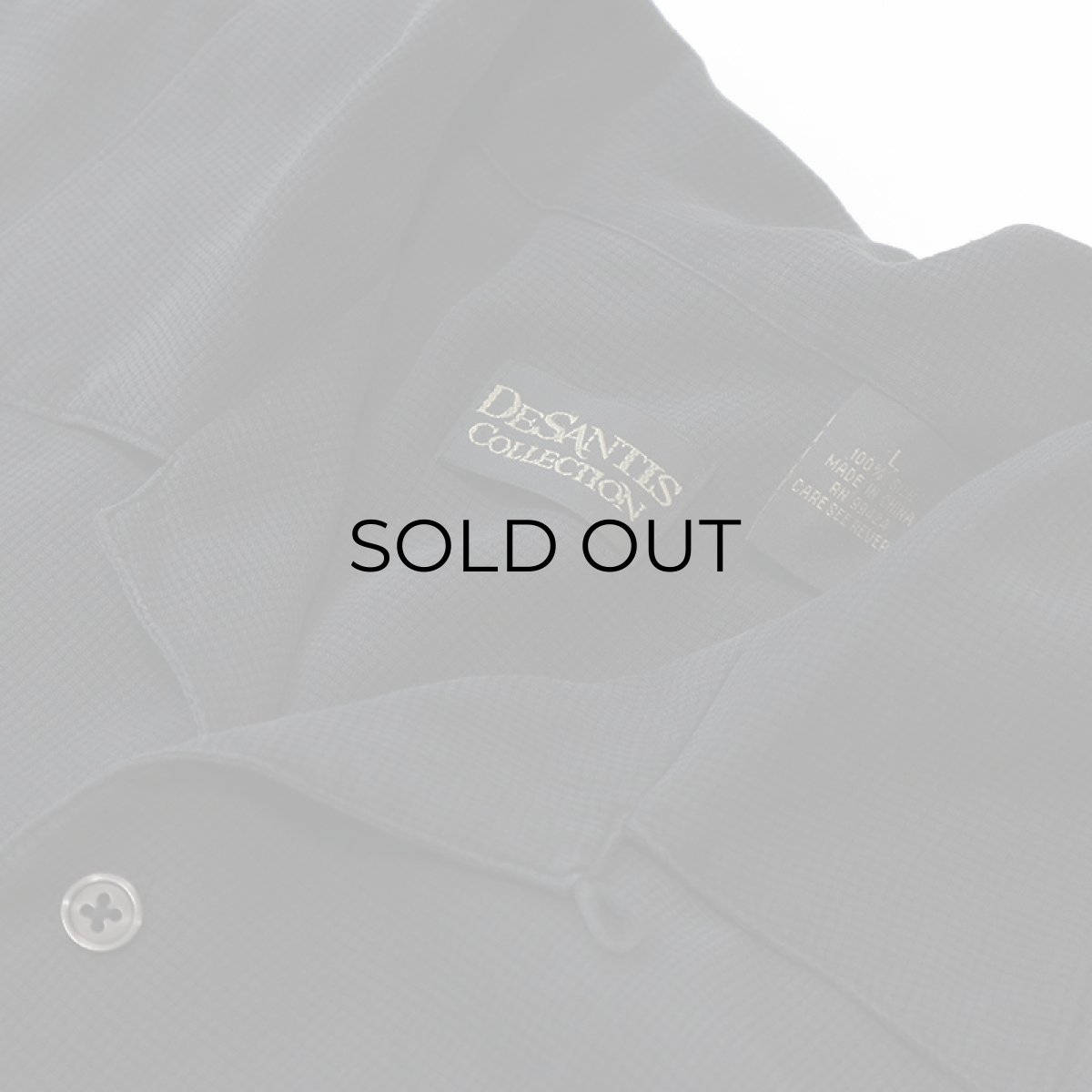 画像5: DE SANTIS BLACK SILK PIN CHECK S/S BOX SHIRT (5)