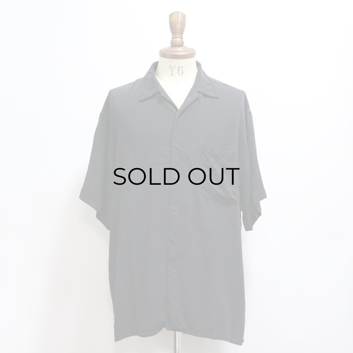 画像8: DE SANTIS BLACK SILK PIN CHECK S/S BOX SHIRT (8)