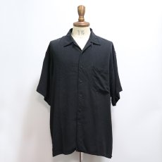 画像8: DE SANTIS BLACK SILK PIN CHECK S/S BOX SHIRT (8)