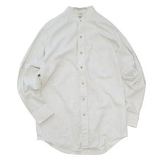 画像1: 80's VAN HEUSEN COTTON POLYESTER BAND COLLAR SHIRT (1)