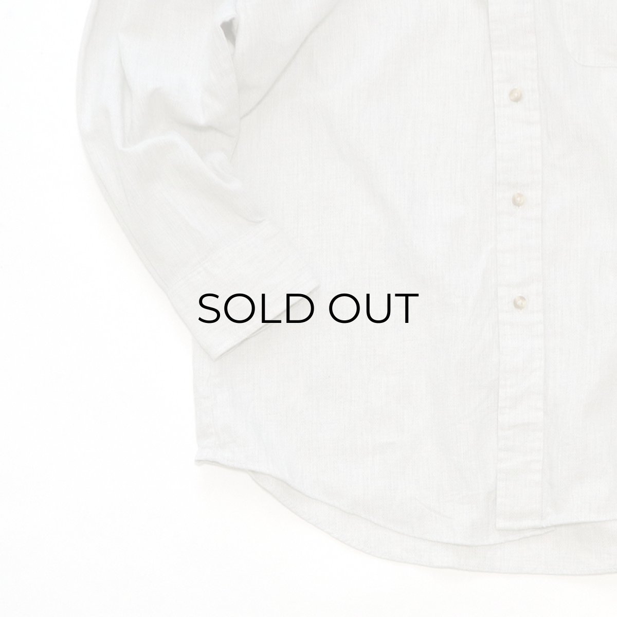 画像4: 80's VAN HEUSEN COTTON POLYESTER BAND COLLAR SHIRT (4)