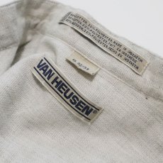 画像6: 80's VAN HEUSEN COTTON POLYESTER BAND COLLAR SHIRT (6)