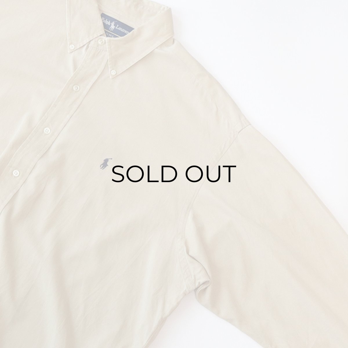 画像4: Ralph Lauren SILK COTTON HERRINGBONE TWILL B/D SHIRT (4)