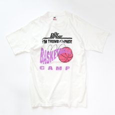 画像2: 〜90's FRUIT OF THE LOOM COTTON W-PRINT S/S TEE "DrPepper TOM THUMB PAGE BASKETBALL CAMP" (2)