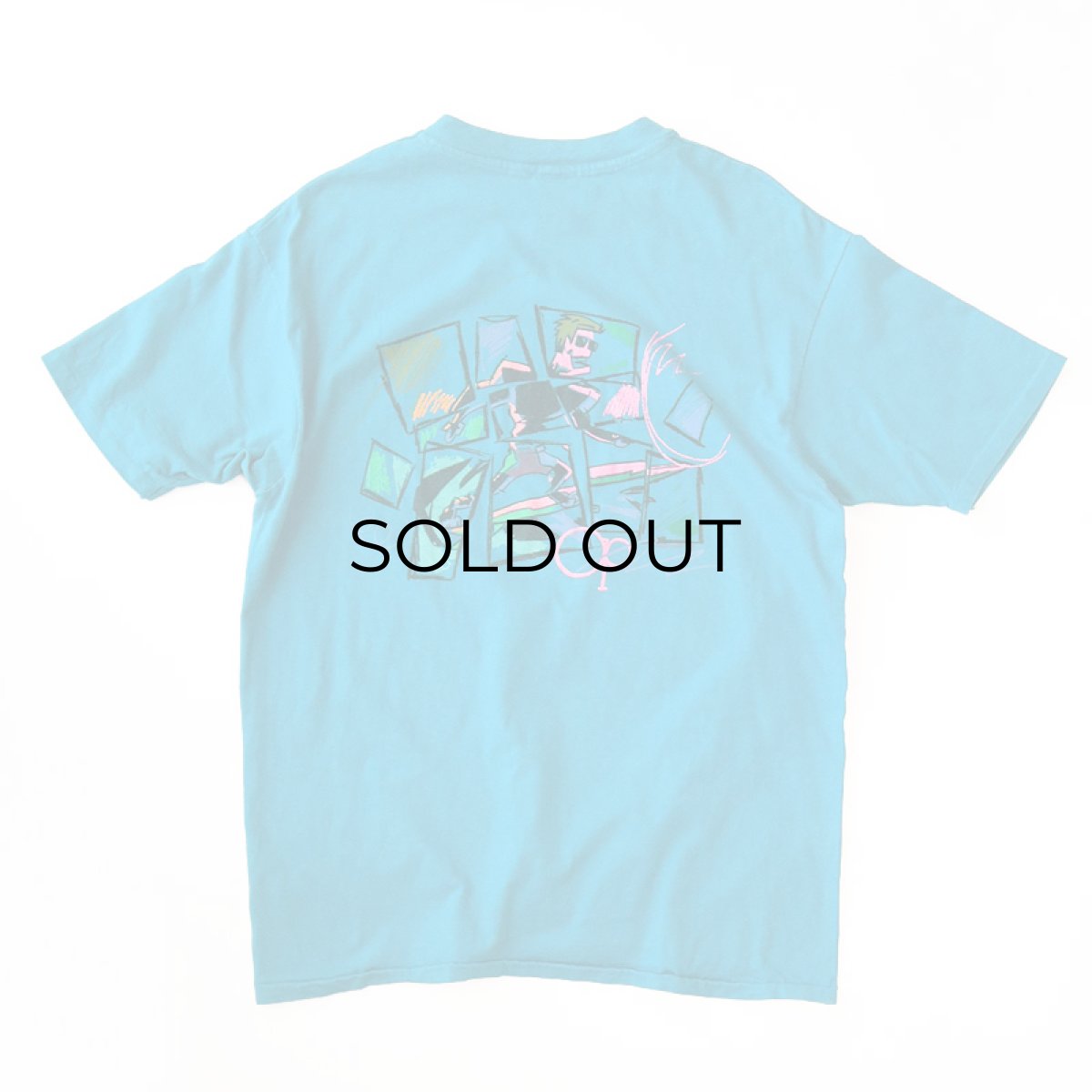 画像3: 80's Ocean Pacific COTTON W-PRINT S/S TEE "OP" (3)