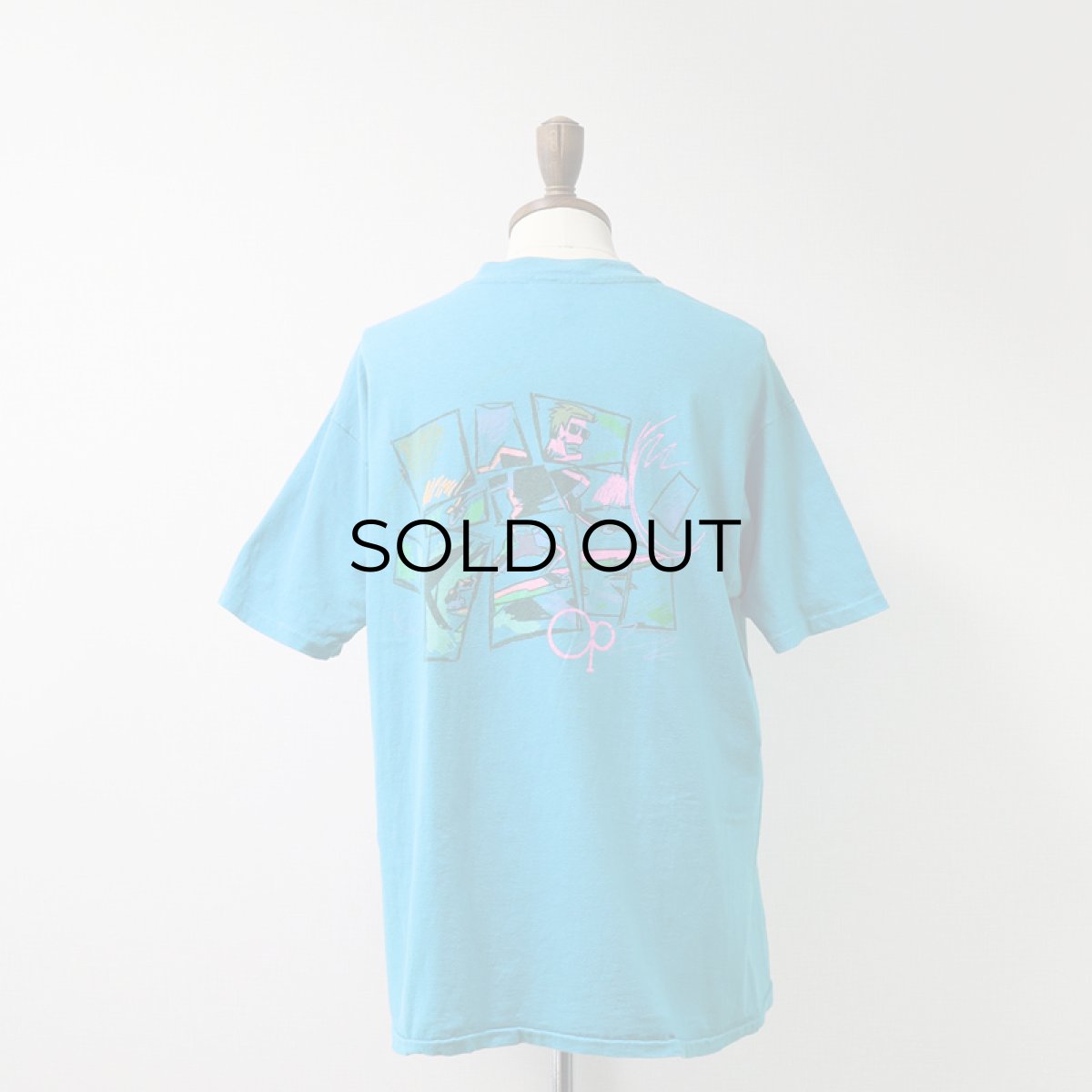 画像12: 80's Ocean Pacific COTTON W-PRINT S/S TEE "OP" (12)