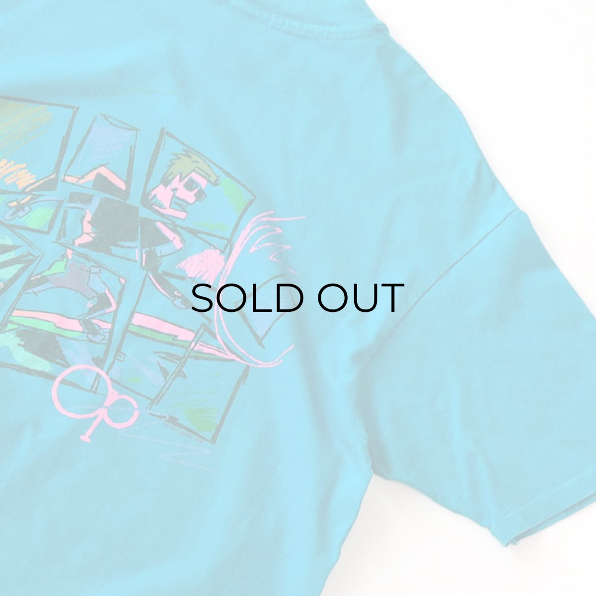 画像7: 80's Ocean Pacific COTTON W-PRINT S/S TEE "OP" (7)