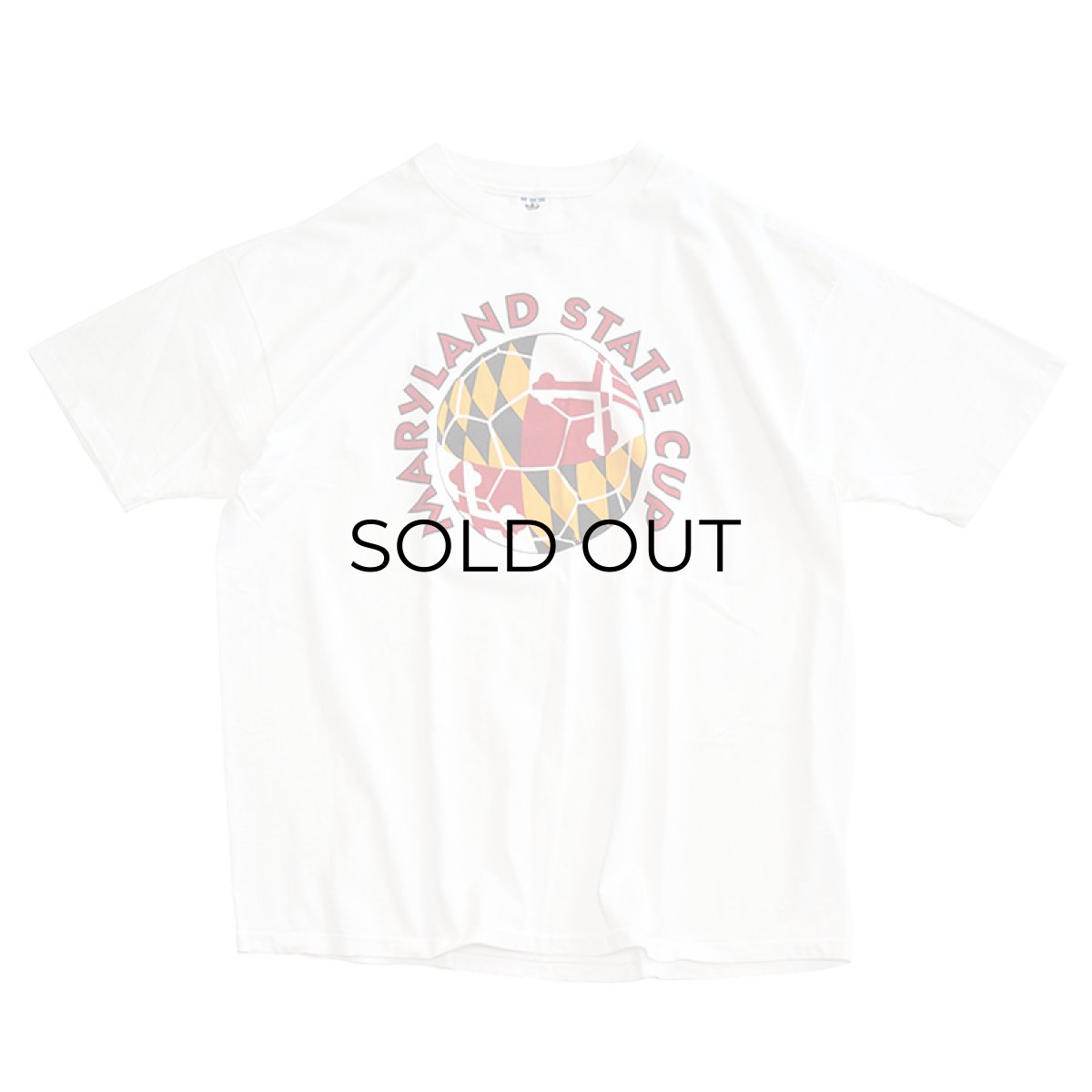 画像2: 90's adidas COTTON W-PRINT S/S TEE "MARYLAND STATE CUP" (2)