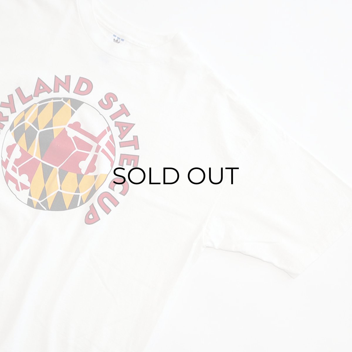 画像4: 90's adidas COTTON W-PRINT S/S TEE "MARYLAND STATE CUP" (4)
