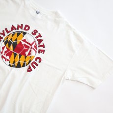 画像4: 90's adidas COTTON W-PRINT S/S TEE "MARYLAND STATE CUP" (4)