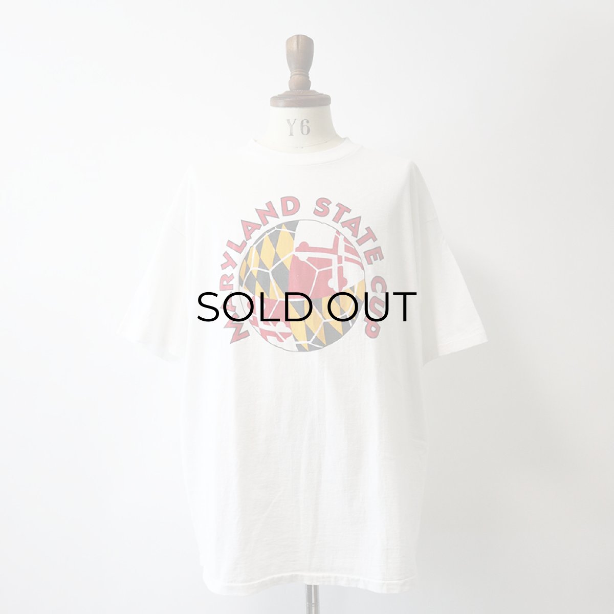 画像9: 90's adidas COTTON W-PRINT S/S TEE "MARYLAND STATE CUP" (9)