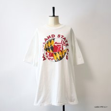 画像12: 90's adidas COTTON W-PRINT S/S TEE "MARYLAND STATE CUP" (12)