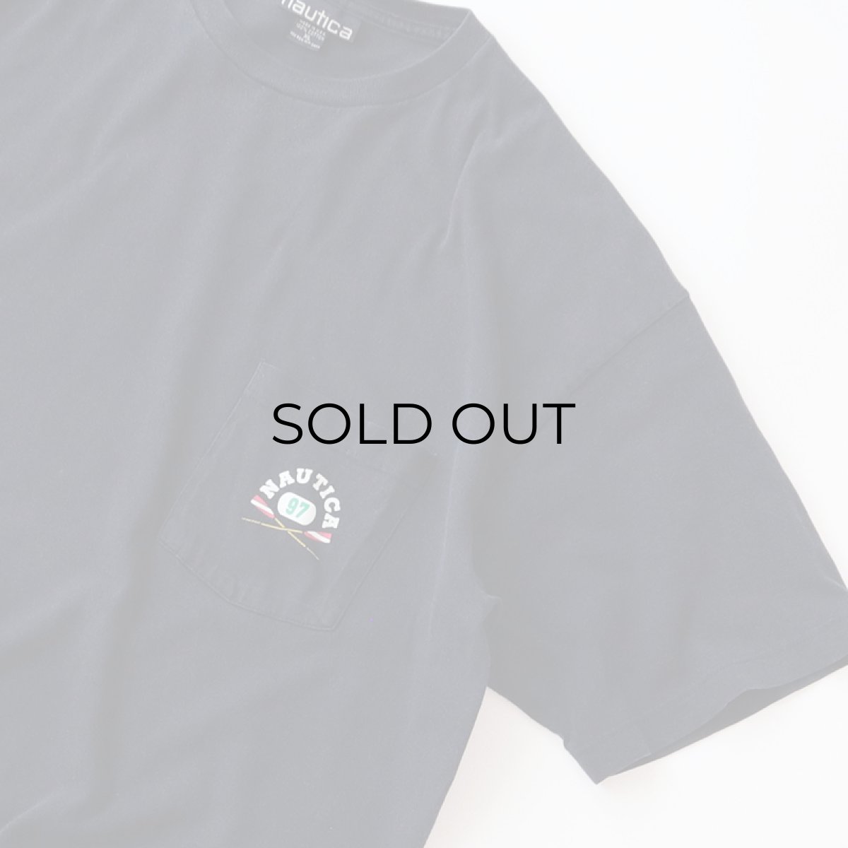 画像4: 90's nautica COTTON W-PRINT S/S POCKET TEE "nautica" (4)