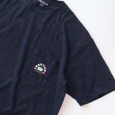 画像4: 90's nautica COTTON W-PRINT S/S POCKET TEE "nautica" (4)