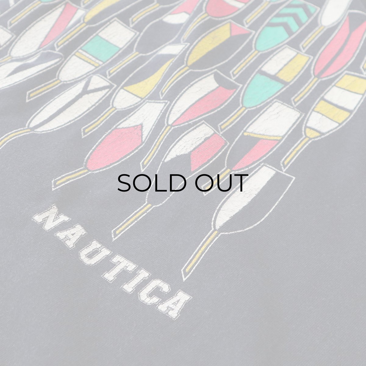 画像8: 90's nautica COTTON W-PRINT S/S POCKET TEE "nautica" (8)