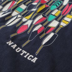 画像8: 90's nautica COTTON W-PRINT S/S POCKET TEE "nautica" (8)