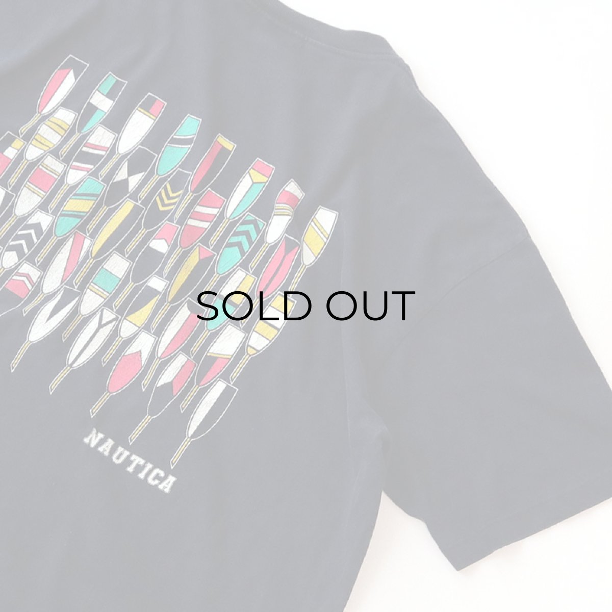 画像7: 90's nautica COTTON W-PRINT S/S POCKET TEE "nautica" (7)