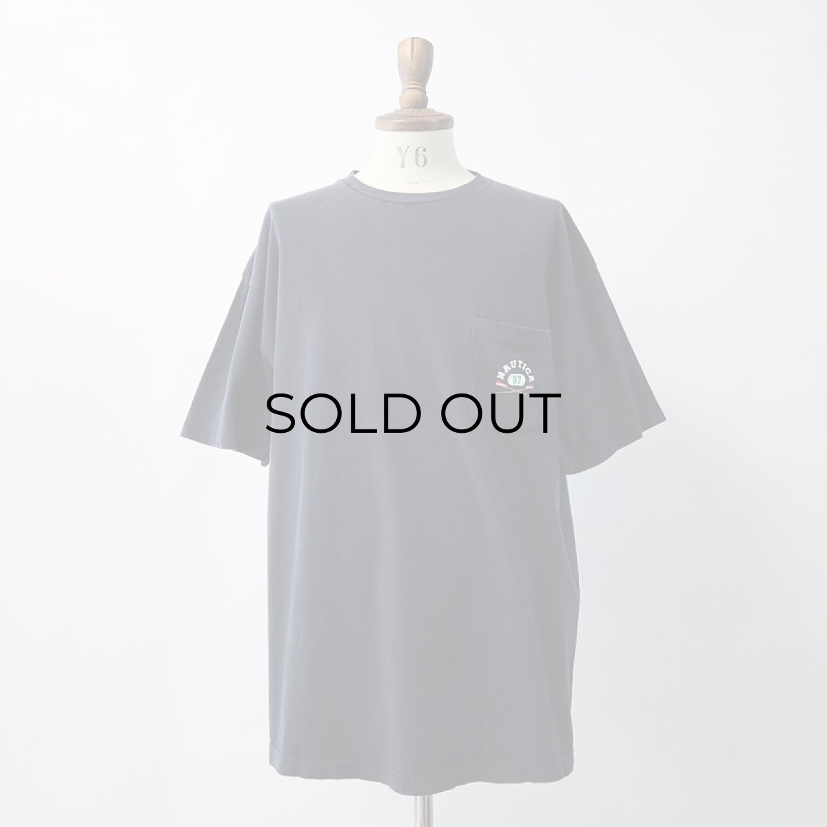 画像10: 90's nautica COTTON W-PRINT S/S POCKET TEE "nautica" (10)