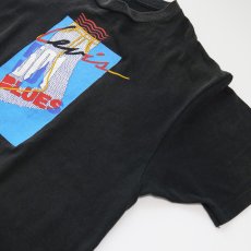 画像3: 80's-90's UNKNOWN BRAND COTTON PRINT S/S TEE "Levi's 501 BLUES" (3)