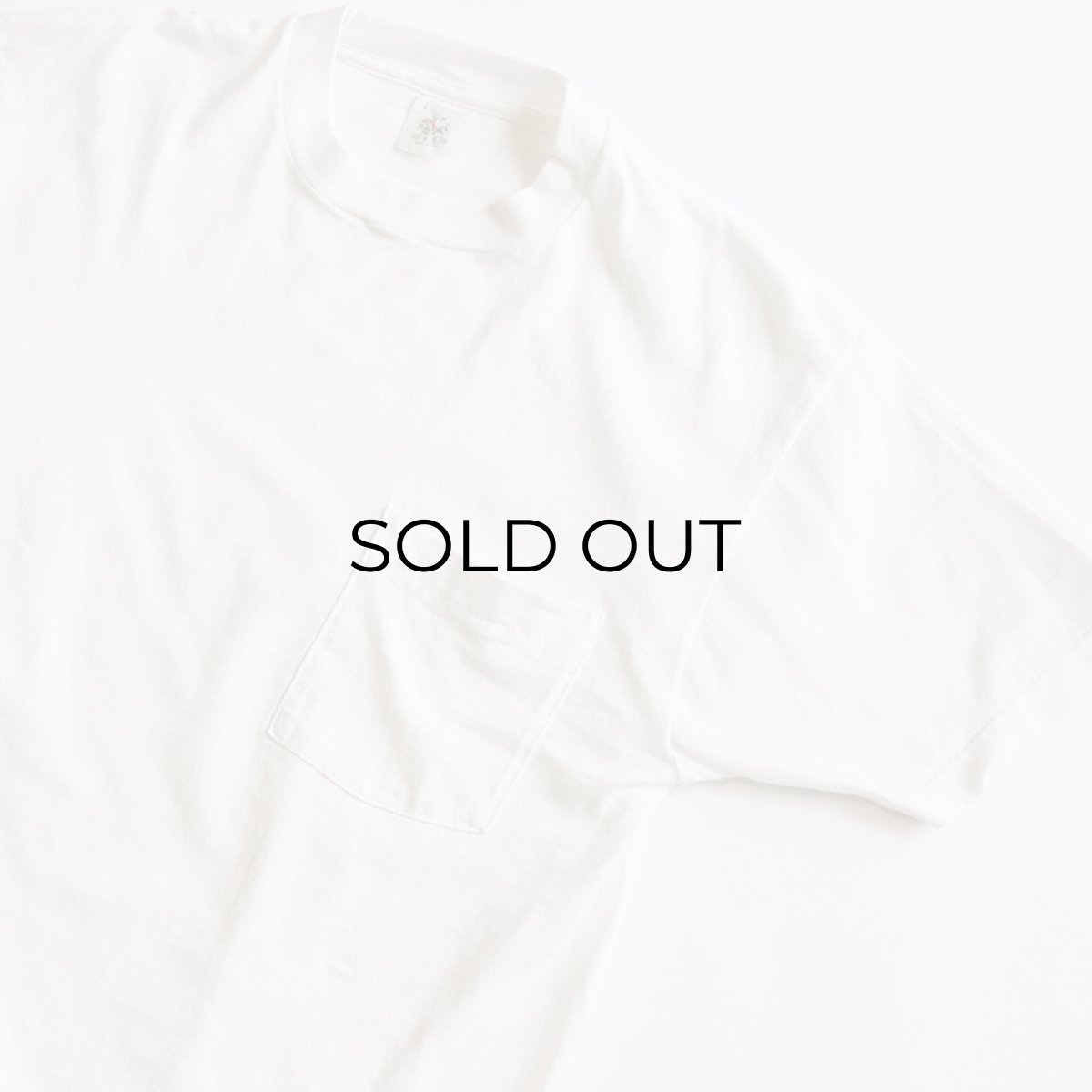 画像3: 80's FRUIT OF THE LOOM WHITE COTTON S/S POCKET TEE "MADE IN USA" (3)