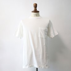 画像8: 80's FRUIT OF THE LOOM WHITE COTTON S/S POCKET TEE "MADE IN USA" (8)