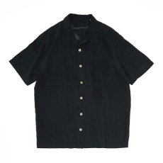 画像1: Tommy Bahama BLACK SILK S/S BOX SHIRT (1)