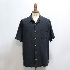 画像9: Tommy Bahama BLACK SILK S/S BOX SHIRT (9)