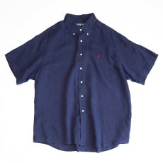 画像1: Ralph Lauren LINEN S/S B/D SHIRT (1)