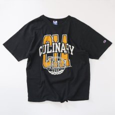 画像1: 90's Champion COTTON PRINT S/S TEE "THE CULINARY INSTITUTE OF AMERICA" (1)