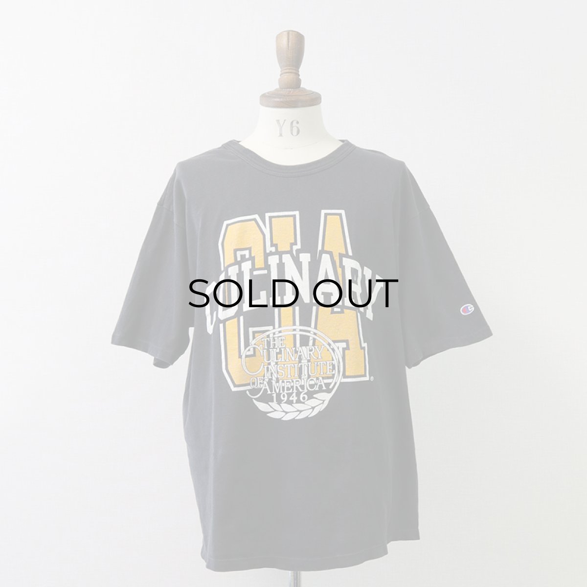 画像10: 90's Champion COTTON PRINT S/S TEE "THE CULINARY INSTITUTE OF AMERICA" (10)