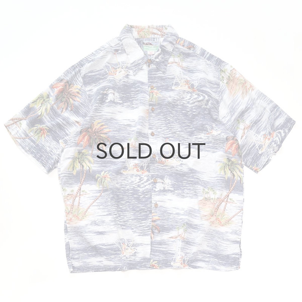 画像1: 80's reyn spooner RAYON ALL OVER PATTERN S/S HAWAIIAN SHIRT (1)